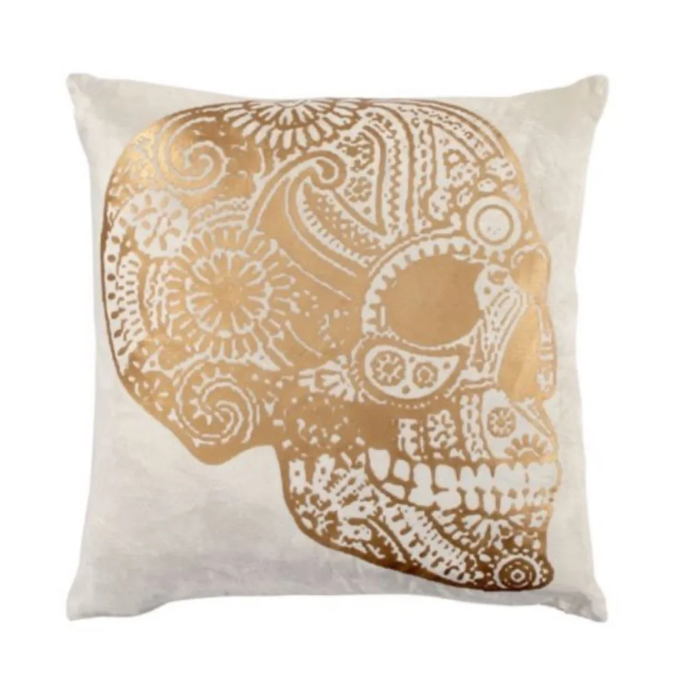 Z Gallerie Sugar Skull Throw Pillow